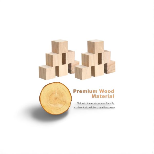 Unfinished Wood Blocks for Crafts, 1-5cm Natural Solid Blank Wooden Cubes Block Bulk for Craft DIY Project Painting Baby Shower - AliExpress 15 - Image 24