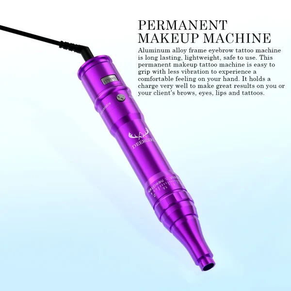 Deergirl Permanent Makeup Machine Kit Adjustable 0-2.5MM Needle Length Microblading Eyebrow Pen With Cup 15PCS Eyebrow Needles - AliExpress 66 - Image 4