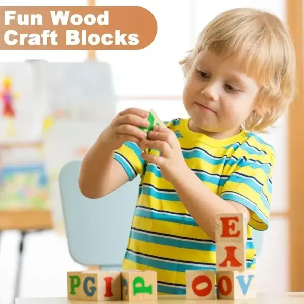 Unfinished Wood Blocks for Crafts, 1-5cm Natural Solid Blank Wooden Cubes Block Bulk for Craft DIY Project Painting Baby Shower - AliExpress 15 - Image 9