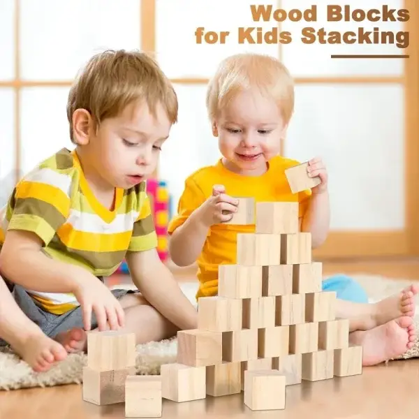 Unfinished Wood Blocks for Crafts, 1-5cm Natural Solid Blank Wooden Cubes Block Bulk for Craft DIY Project Painting Baby Shower - AliExpress 15 - Image 8