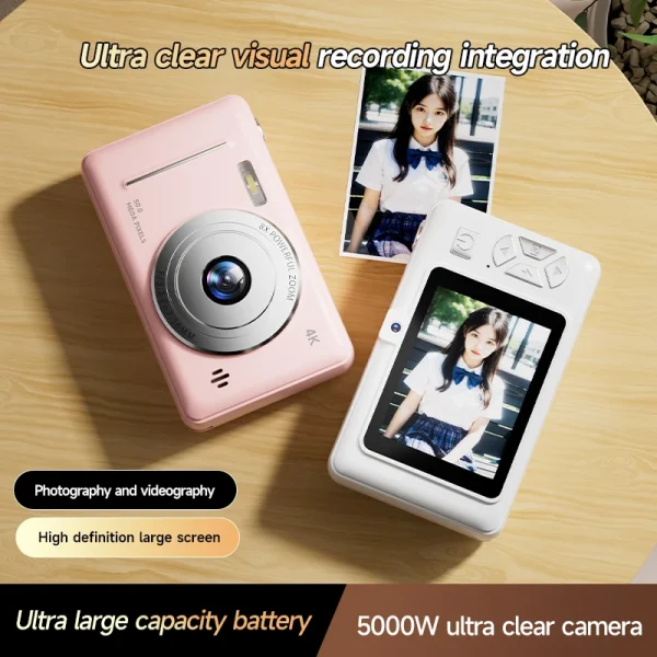 4K Digital Camera 5000W Pixel Retro CCD Portable Card Camera Entry-level Camera Dual Camera Flash 50 Million Pixels Auto Focus - AliExpress 44 - Image 5