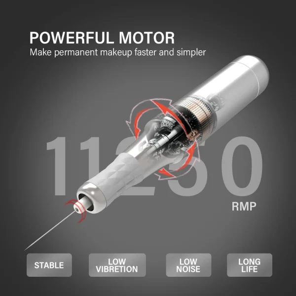 PMU Tattoo Machine Professional Permanent Makeup Machine Tattoo Gun Kit Tattoo Supplies for Eyebrows Eyeliners Lip Tattoo Pen - AliExpress 66 - Image 3