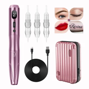 Biomaser Wireless Permanent Makeup Machine Eyebrow Tattoo Machine Cordless Digital Pen For Microblading Eyeliner Lip Tattoos - AliExpress 66