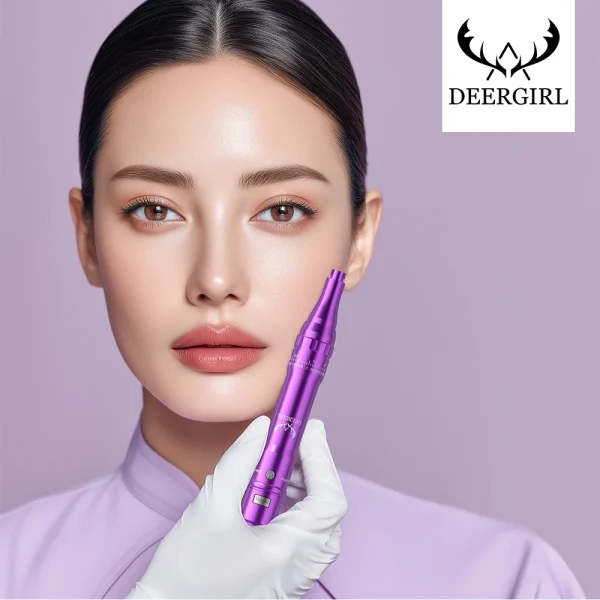Deergirl Permanent Makeup Machine Kit Adjustable 0-2.5MM Needle Length Microblading Eyebrow Pen With Cup 15PCS Eyebrow Needles - AliExpress 66 - Image 2