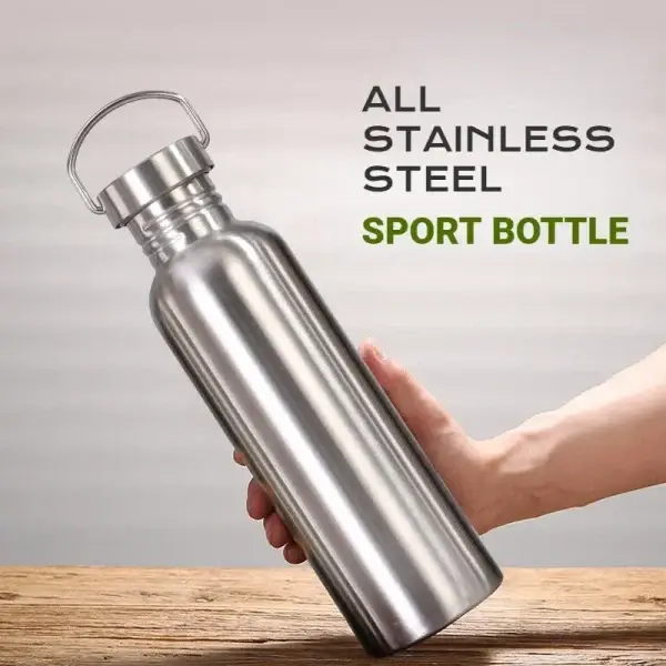 500/750/1000ml Stainless Steel Water Bottle Single Wall Large Capacity Big Mouth Vacuum Flasks with Lid Cycling Drinkware Sports - AliExpress 15 - Image 5